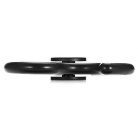 ABS TRIANGLE FIRE WHEEL FIDGET SPINNER WITH LED LIGHT ADHD FOCUS ANXIETY RELIEF TOY (BLACK