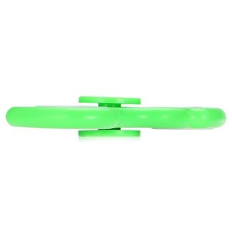 ABS TRIANGLE FIRE WHEEL FIDGET SPINNER WITH LED LIGHT ADHD FOCUS ANXIETY RELIEF TOY (GREEN