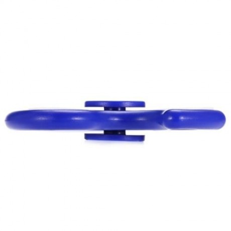 ABS TRIANGLE FIRE WHEEL FIDGET SPINNER WITH LED LIGHT ADHD FOCUS ANXIETY RELIEF TOY (BLUE)