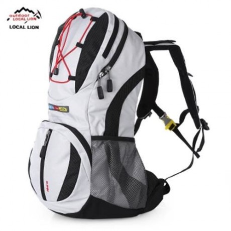 LOCAL LION 459 OUTDOORS HYDRATION BACKPACK (LIGHT GRAY)
