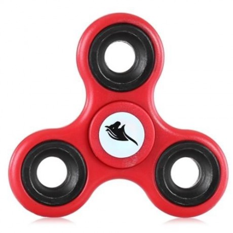 KELIMA COUPLE PK FIDGET SPINNER TRIPLE BLADE STRESS RELIEVER TOY 2PCS (BLACK AND PINK)