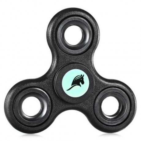 KELIMA COUPLE PK FIDGET SPINNER TRIPLE BLADE STRESS RELIEVER TOY 2PCS (BLACK AND PINK)