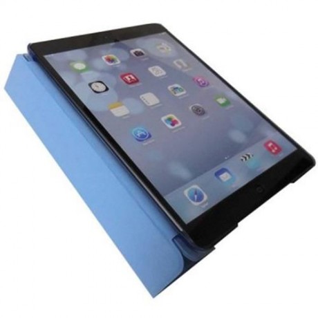 COOL PU LEATHER AND PLASTIC CASE FOR IPAD AIR / 5 WITH FOLDABLE STAND (BLUE)
