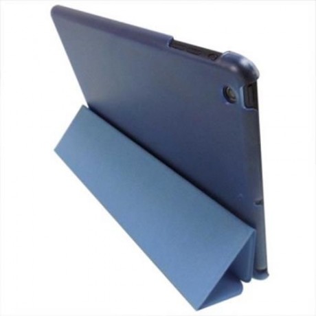 COOL PU LEATHER AND PLASTIC CASE FOR IPAD AIR / 5 WITH FOLDABLE STAND (BLUE)