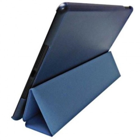 COOL PU LEATHER AND PLASTIC CASE FOR IPAD AIR / 5 WITH FOLDABLE STAND (BLUE)