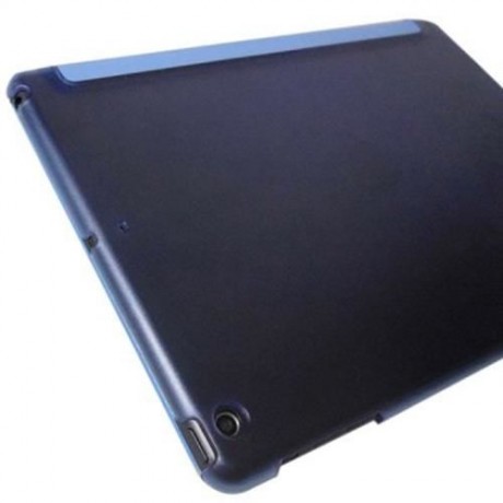 COOL PU LEATHER AND PLASTIC CASE FOR IPAD AIR / 5 WITH FOLDABLE STAND (BLUE)