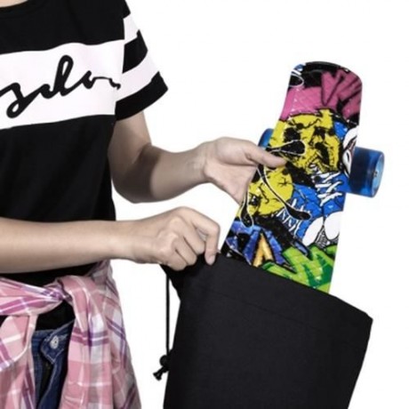 PUENTE DRAW CORD SKATEBOARD SCOOTER CARRYING BAG (BLACK)
