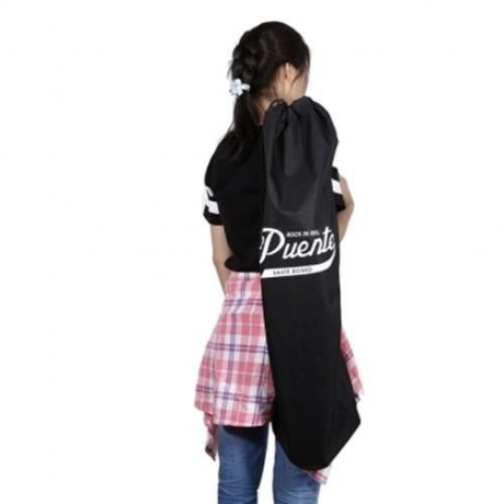 PUENTE DRAW CORD SKATEBOARD SCOOTER CARRYING BAG (BLACK)