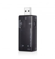 Multifunctional USB Digital Voltage Current Testing Tool 4 - 30V (BLACK)