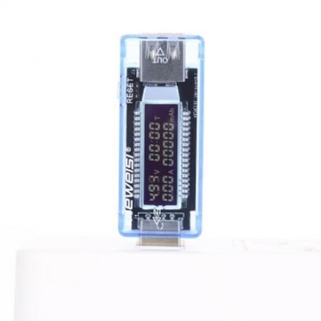 KWS - V20 USB DIGITAL VOLTAGE CURRENT DETECTOR BATTERY CAPACITY TESTER (CLOUDY)