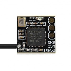 AURORA RC FS - RX2A PRO 2.4GHZ MINI RECEIVER IBUS 10CH / PPM 8CH (BLACK)