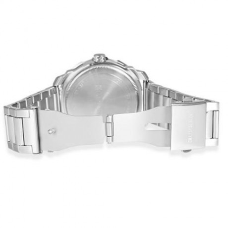 CURREN 8266 MALE QUARTZ WATCH DUAL DATE DISPLAY 3ATM WRISTWATCH (SILVER AND WHITE)