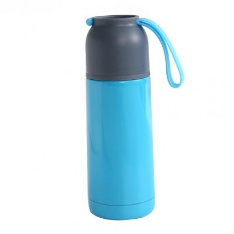 Stainless Steel Travel Mug Vacuum Insulated Cup Water Bottle (BLUE)