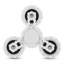 FOUR GEAR ROTATING TRILATERAL PATTERN ABS HAND SPINNER TOY (WHITE)