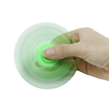 FOUR GEAR ROTATING TRILATERAL PATTERN ABS HAND SPINNER TOY (GREEN)