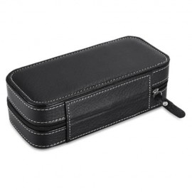2 GRIDS TRAVEL WATCH STORAGE CASE (BLACK)