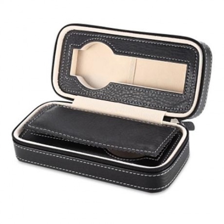 2 GRIDS TRAVEL WATCH STORAGE CASE (BLACK)