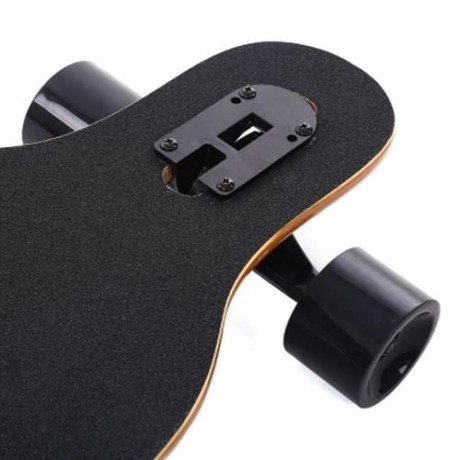PUENTE SILENT LONG SKATEBOARD ROLLER SCOOTER ENTERTAINMENT SPORT KIT (BLACK)