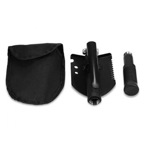 CLEYE OUTDOOR MINI PORTABLE FOLDING PICK SHOVEL (BLACK)