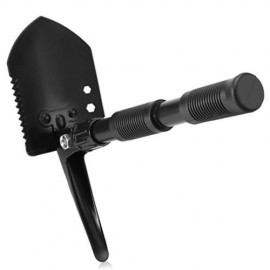 CLEYE OUTDOOR MINI PORTABLE FOLDING PICK SHOVEL (BLACK)