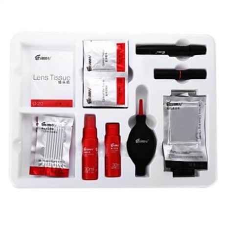 EIRMAI KT - 5S PROFESSIONAL CLEANING KIT FOR DSLR CAMERA (BLACK AND RED)