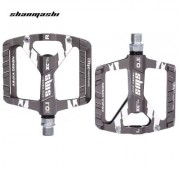 SHANMASHI Paired Outdoor Cycling Road Mountain Bicycle Pedal (TITANIUM GREY)