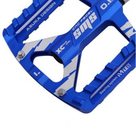 SHANMASHI Paired Outdoor Cycling Road Mountain Bicycle Pedal (BLUE)