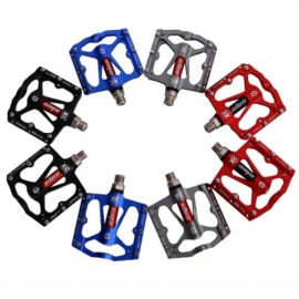 SHANMASHI PAIRED ALUMINIUM ALLOY ROAD MOUNTAIN BICYCLE PEDAL (RED)