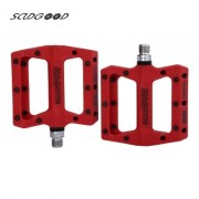 SCUDGOOD SG - 1512B Paired Nylon Fiber Bicycle Pedal (RED)