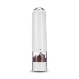 TIANFUXING ELECTRIC ABS PLASTIC PEPPER SALT GRINDER (WHITE)