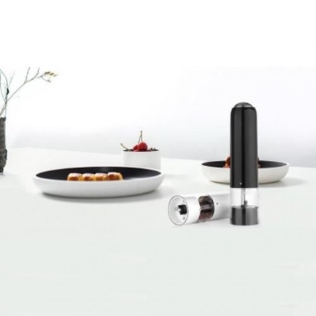 TIANFUXING ELECTRIC ABS PLASTIC PEPPER SALT GRINDER (WHITE)
