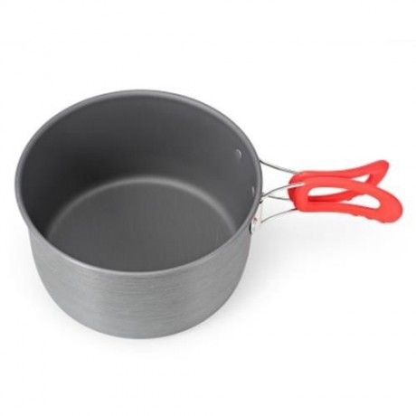 ALOCS CW - C19T ALUMINA ULTRALIGHT 2 - 3 PEOPLE COOKWARE SET (BLACK)