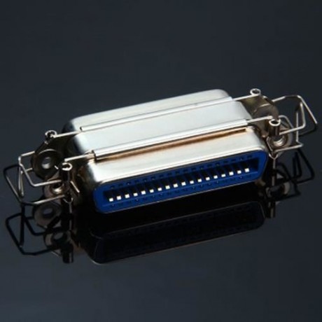 DB - 032 CN 36PIN FEMALE TO 36PIN FAMEAL SCSI ADATPER FOR PRINTER (SILVER)