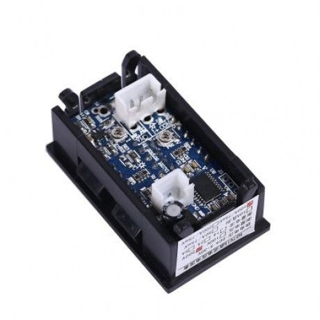 LED Two In One Digital Measuring Instrument DC 0 - 200V Multimeter (BLACK)