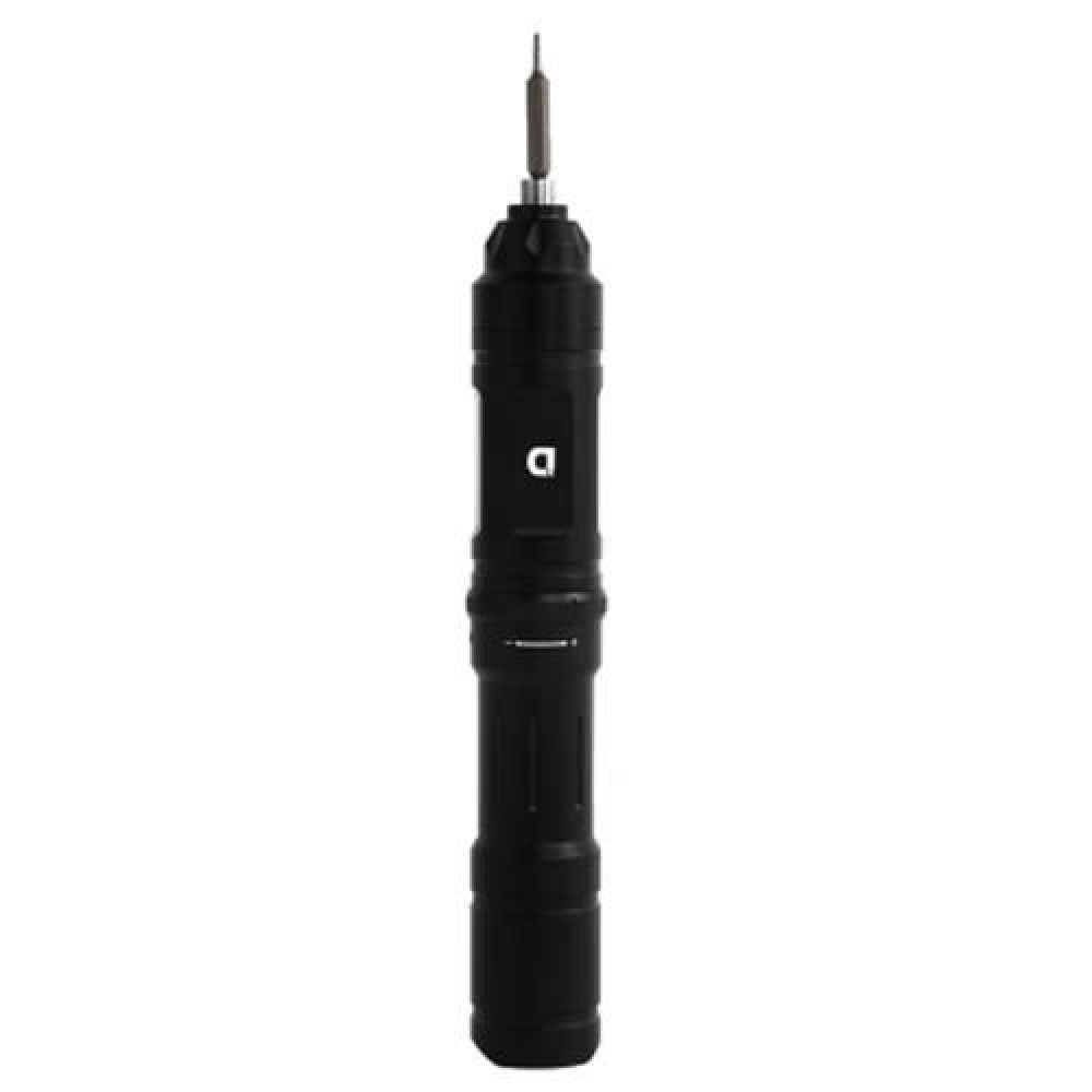 X 1 RECHARGEABLE AVIATION ALUMINIUM MINI ELECTRIC SCREWDRIVER (BLACK)