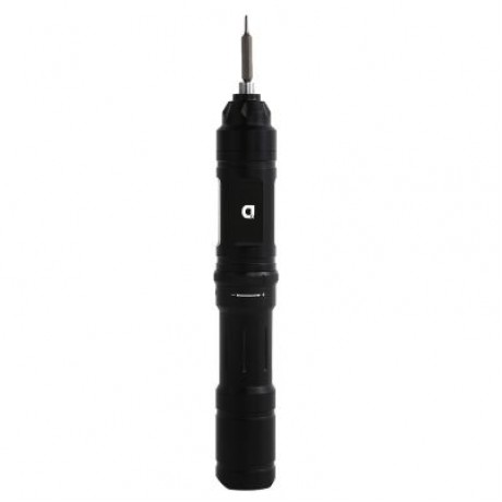 X 1 Rechargeable Aviation Aluminium Mini Electric Screwdriver (BLACK)