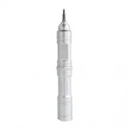 X 1 RECHARGEABLE AVIATION ALUMINIUM MINI ELECTRIC SCREWDRIVER (SILVER)