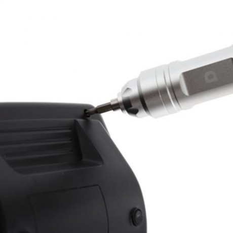 X 1 RECHARGEABLE AVIATION ALUMINIUM MINI ELECTRIC SCREWDRIVER (SILVER)