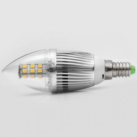 YOUOKLIGHT E14 28 SMD 2835 LEDS 5W 450LM 3000K LED LIGHTS TRANSLUCENT FLAMED CANDLE BULB (