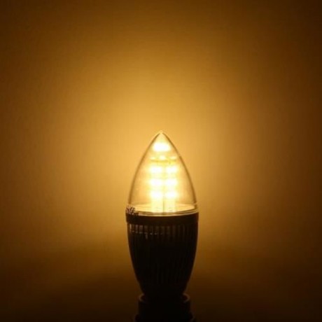 YOUOKLIGHT E14 28 SMD 2835 LEDS 5W 450LM 3000K LED LIGHTS TRANSLUCENT FLAMED CANDLE BULB (