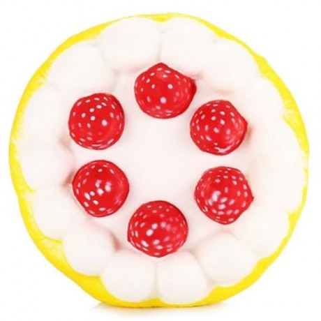 SQUEEZING STRAWBERRY CAKE SLOW RISING CREAM SCENTED RELEASE STRESS TOY (COLORMIX)