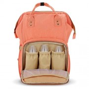 ALL IN ONE PRACTICAL BABY DIAPER BAG WITH SEPARATE POCKET (ORANGEPINK)