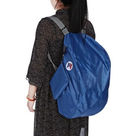 GUAPABIEN FOLDABLE MULTIPLE CARRY WAYS TRAVEL STORAGE BAG (BLUE)