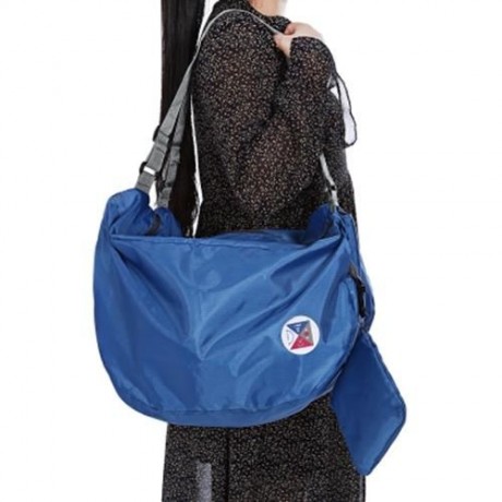 GUAPABIEN FOLDABLE MULTIPLE CARRY WAYS TRAVEL STORAGE BAG (BLUE)