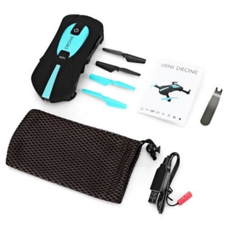 JY018 MINI FOLDABLE RC POCKET DRONE BNF WIFI FPV 0.3MP CAMERA / G-SENSOR MODE / AIR PRESS 