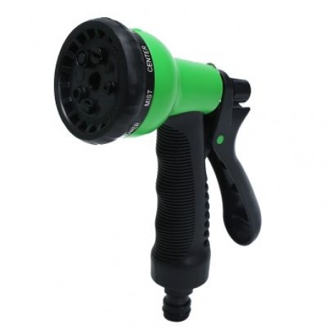 Expandable Garden Hose Pipe with 8 in 1 Spray Gun (GREEN)