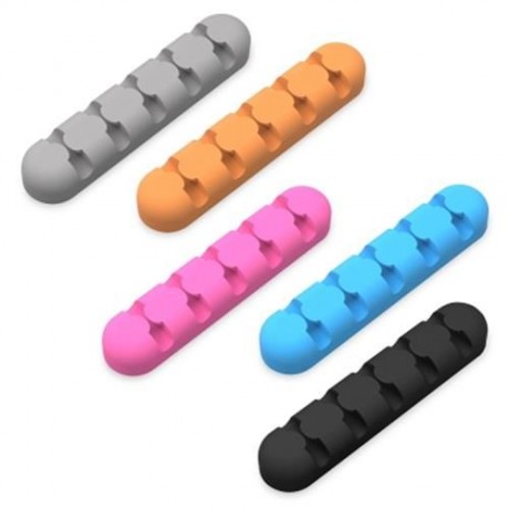 ORICO DESKTOP CABLE ORGANIZER SILICONE CORD HOLDER CLIP (ORANGE)