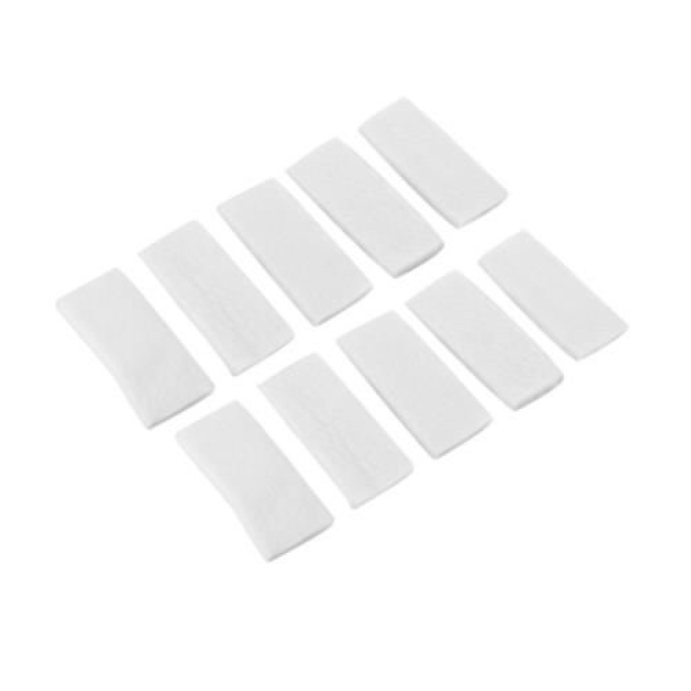 10PCS WINDOW DOUBLE SIDE GLASS WIPER CLEANING PAD (WHITE)