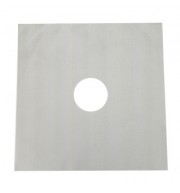 Reusable Heat Resistant Gas Stove Protector Burner Cover (SILVER)