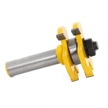 T Type Alloy Woodworking Milling Cutter Three-teeth Tool (YELLOW)